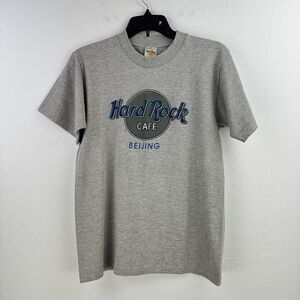 Vintage Hard Rock Cafe Tshirt‎ Mens Small Gray Heather Beijing 90s Y2K Collector